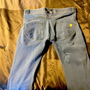 Size Medium Light Blue Freddy leggings. Perfect shape